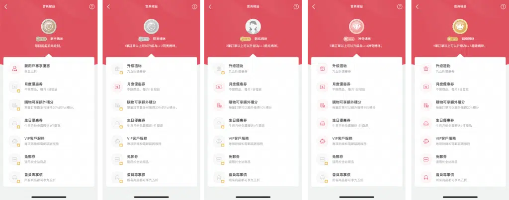 PatPat 跨境电商运营 App 会员权益截图