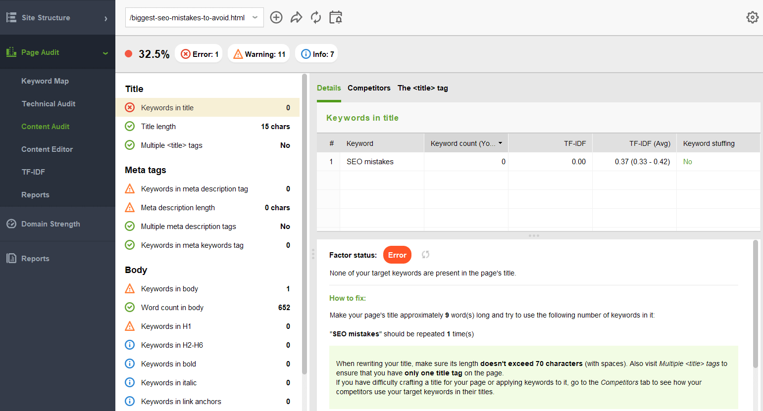 seo 5大错误