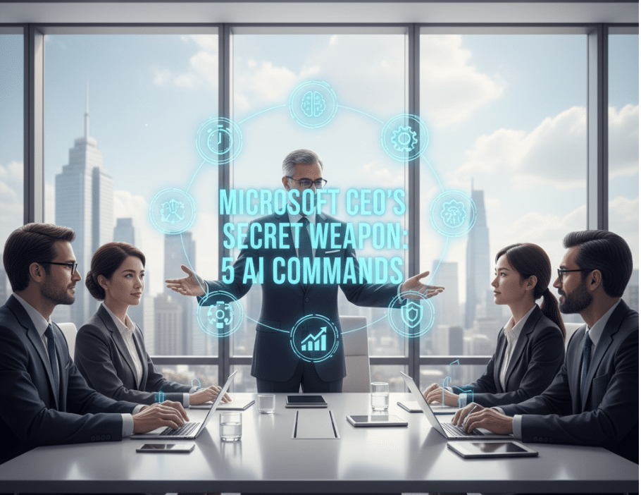 微软CEO的秘密武器：5个AI指令，让管理者效率飙升