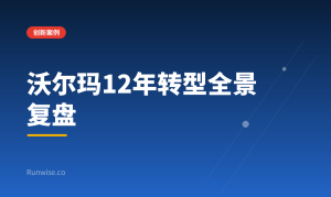 沃尔玛战略转型